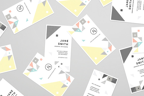 Geometric Business Card in Business Card Templates - product preview 6
