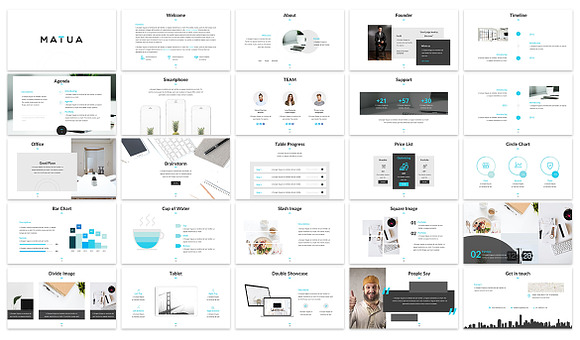 Matua - Minimal Design Powerpoint in PowerPoint Templates - product preview 1
