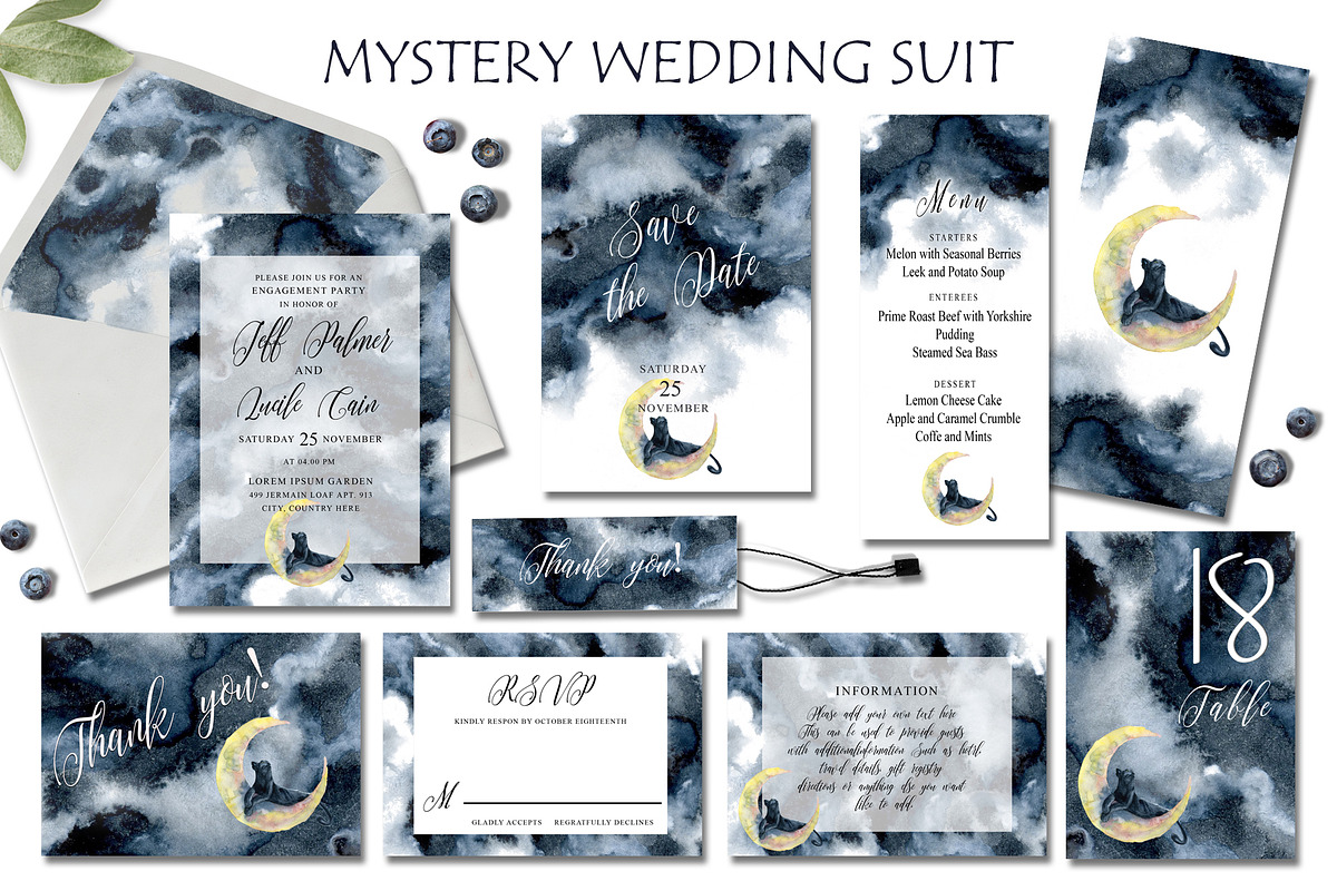 Mystery wedding suit  in Wedding Templates - product preview 8