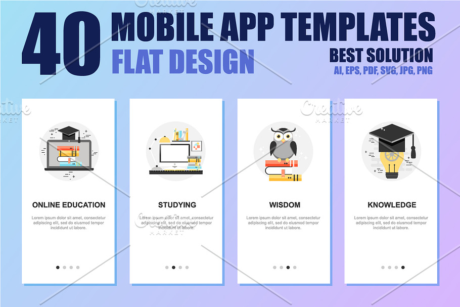 Mobile App Templates Concept