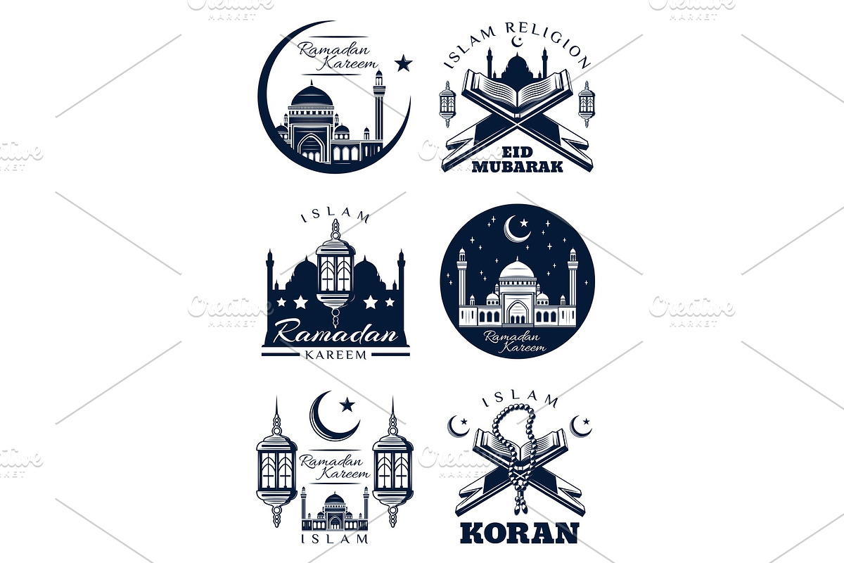 Ramadan Kareem islam religion greeting card design in Illustrations - product preview 8