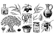 Set of Olive extra virgin oil 