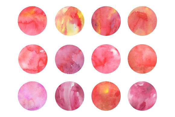 Red & Pink Watercolors - Volume 4 in Textures - product preview 1