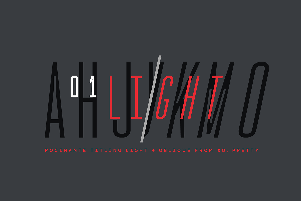 Rocinante Titling Light in Display Fonts - product preview 8