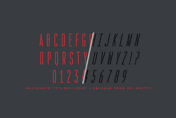 Rocinante Titling Light in Display Fonts - product preview 1