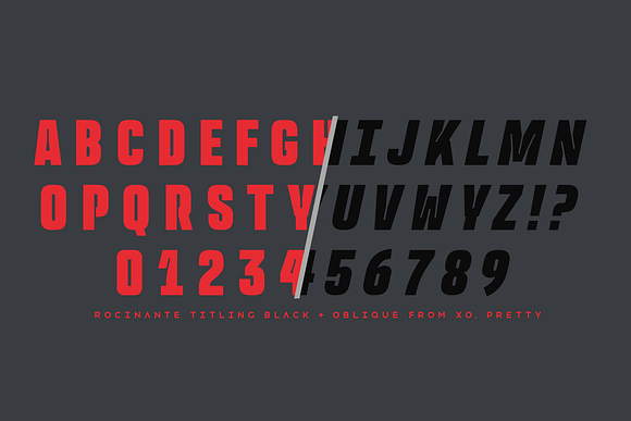 Rocinante Titling Black in Display Fonts - product preview 1