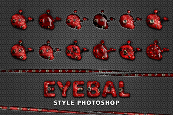36 Eyeball Horor Style in Photoshop Layer Styles - product preview 3
