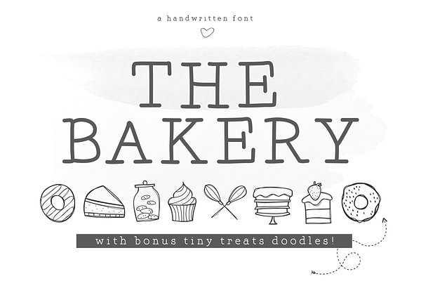 The Bakery - Serif and Doodle Font