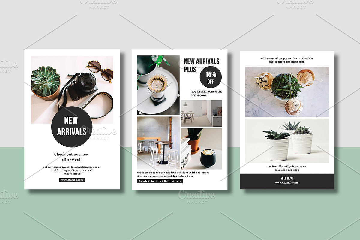 Multipurpose Postcard V797 in Postcard Templates - product preview 8
