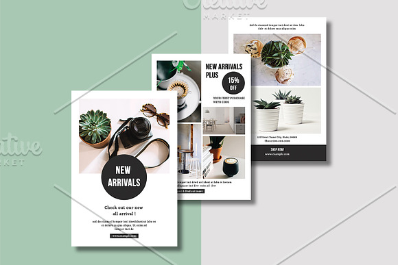 Multipurpose Postcard V797 in Postcard Templates - product preview 3