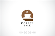 Coffee Talk Logo Template