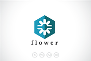 Ice FLower Logo Template