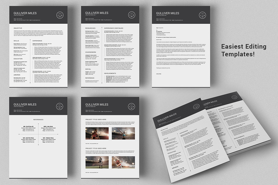 2 Pages Resume CV | Extended Pack in Letter Templates - product preview 8