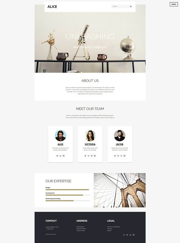 Alice: Multi-Purpose HTML Template in HTML/CSS Themes - product preview 1