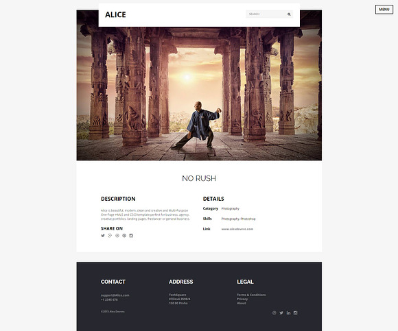Alice: Multi-Purpose HTML Template in HTML/CSS Themes - product preview 5