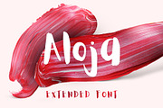 Aloja Extended Brush Font