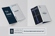 Trifold Brochure Mock-Up Set