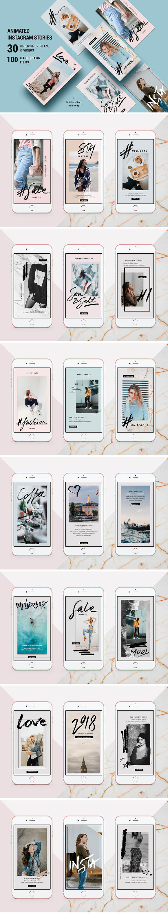 Mini BUNDLE Animated Instagram Pack in Instagram Templates - product preview 2