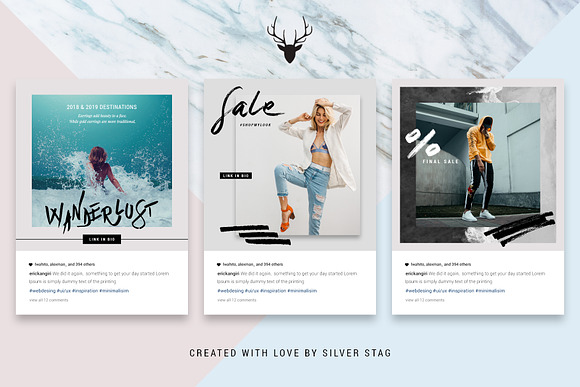 Mini BUNDLE Animated Instagram Pack in Instagram Templates - product preview 15