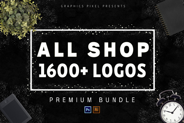 All Shop! 1600+ Logos Mega Bundle