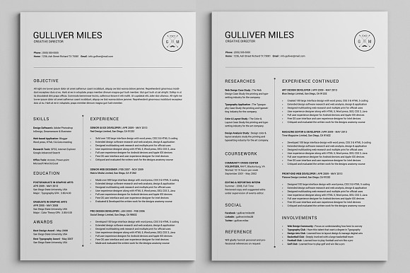2 Pages Resume CV | Extended Pack in Letter Templates - product preview 2