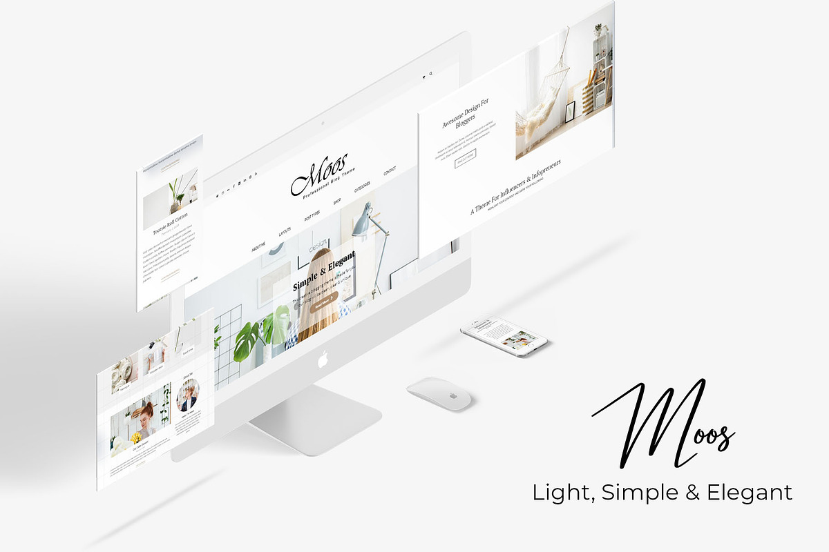 Moos Simple Elegant Blogging Theme in WordPress Blog Themes - product preview 8