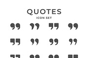 Set icons of quotes