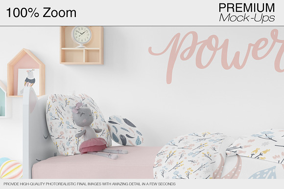 Kids Bedding, Frames & Wall Set in Product Mockups - product preview 6