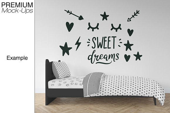 Kids Bedding, Frames & Wall Set in Product Mockups - product preview 10
