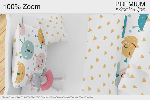 Kids Bedding, Frames & Wall Set in Product Mockups - product preview 13