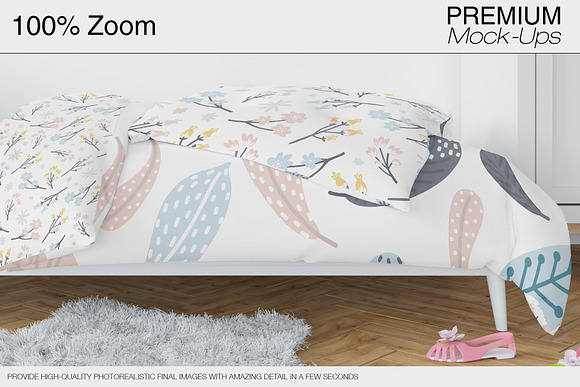 Kids Bedding, Frames & Wall Set in Product Mockups - product preview 22