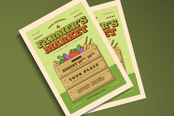 Farmer's Market Event Flyer in Flyer Templates - product preview 2
