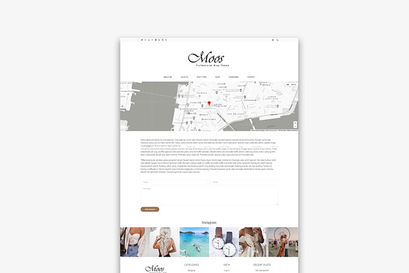 Moos Simple Elegant Blogging Theme in WordPress Blog Themes - product preview 4