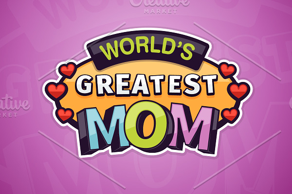 World's Greatest Mom Badge