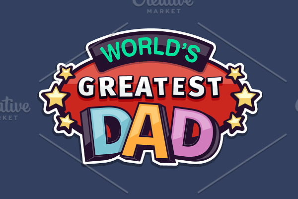 World's Greates Dad Badge
