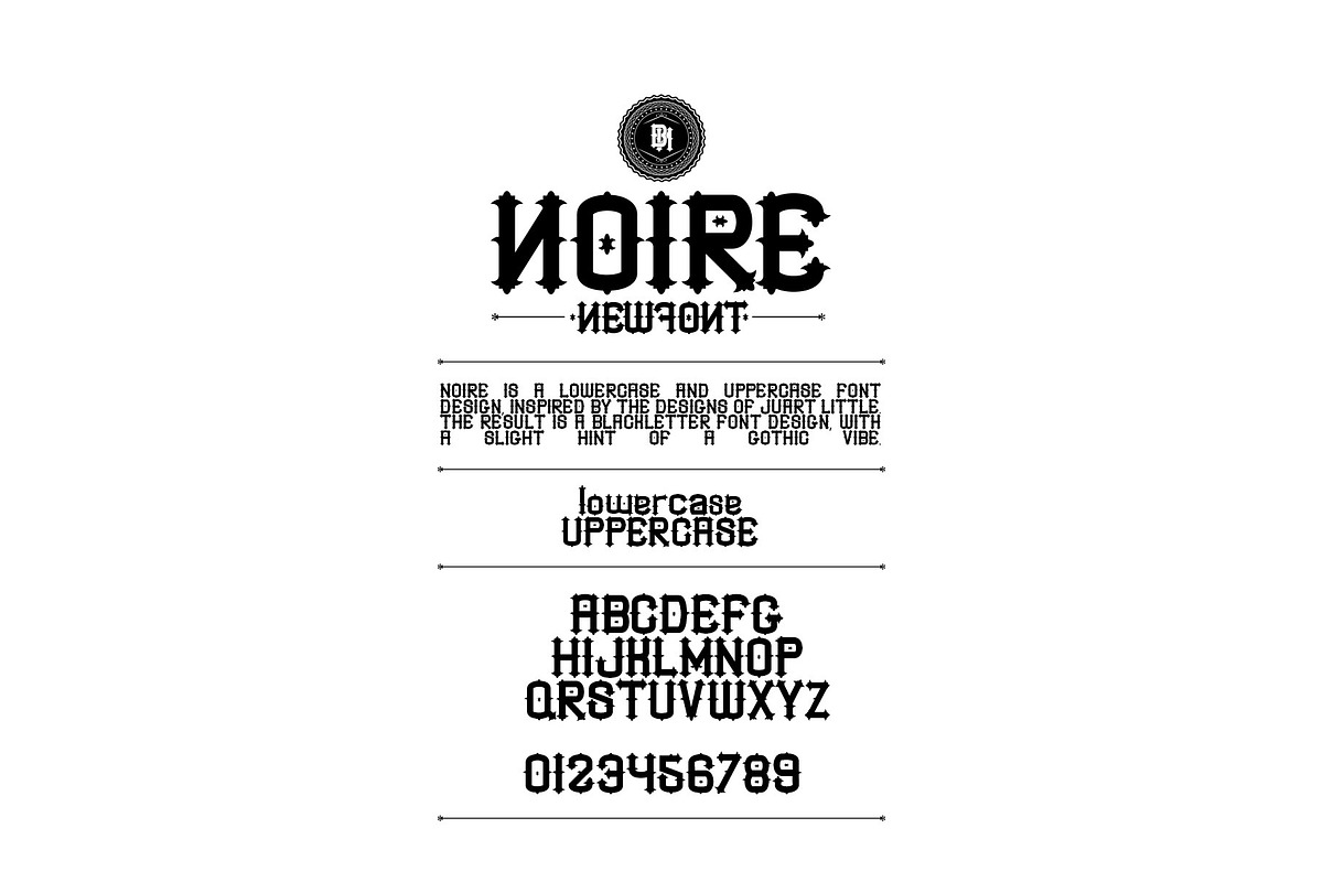 NOIRE font in Blackletter Fonts - product preview 8