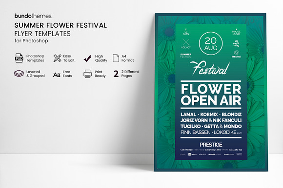 Summer Event Flyer in Flyer Templates - product preview 1