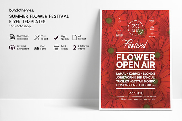 Summer Event Flyer in Flyer Templates - product preview 2