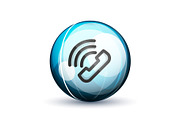 Phone support call center button