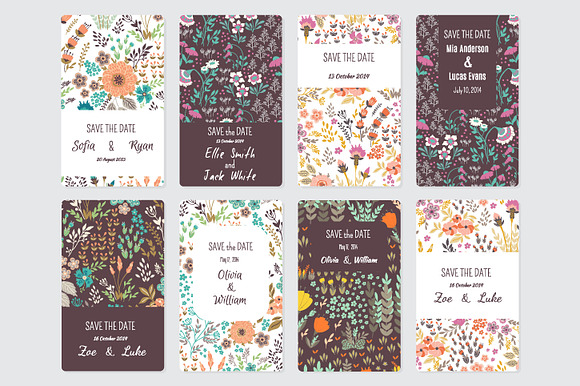 144 Save tha Date templates in Card Templates - product preview 1