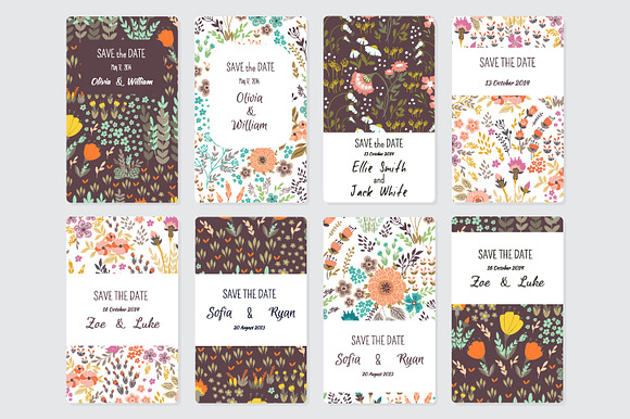144 Save tha Date templates in Card Templates - product preview 6