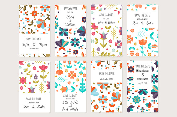 144 Save tha Date templates in Card Templates - product preview 11