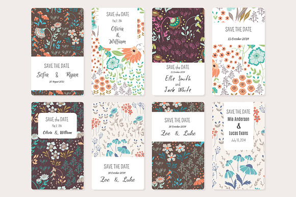 144 Save tha Date templates in Card Templates - product preview 12