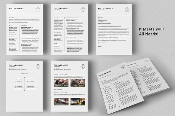 2 Pages Resume CV | Extended Pack in Letter Templates - product preview 3