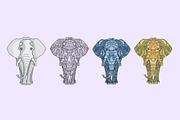 Four vector Elefants