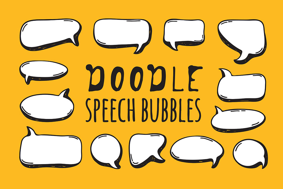 Doodle Speech Bubbles