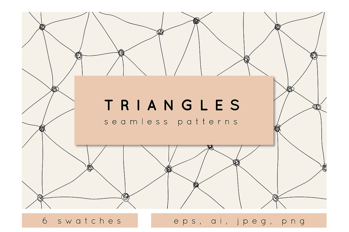 Triangles. Seamless Patterns. Set 1 in Patterns - product preview 8