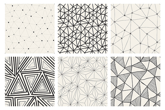 Triangles. Seamless Patterns. Set 1 in Patterns - product preview 1