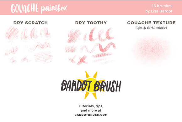 Gouache Paintbox for Procreate 4 in Photoshop Brushes - product preview 9