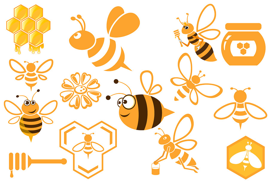Bee and Honey in Illustrations - product preview 8